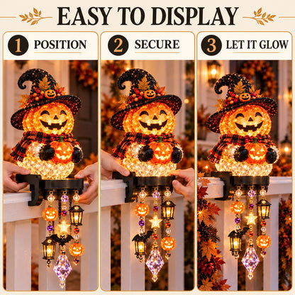 ⏰ LAST DAY 49% OFF -🎃 Halloween Porch Magic Cascade Railing Lights