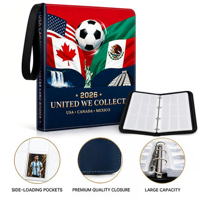 ⚽ 2026 Soccer Card Collection Binder – Zipper Trading Card Album Holder for Football Fans & Collectors 🏆