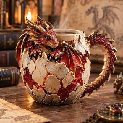 🐉 Dragonbound RealmsTM Sculpted Dragon Mug Collection | 6 Fantasy Realm Designs with Raised 3D Dragon Details ☕