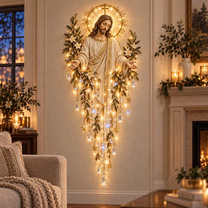 ✨ Last Day – 60% OFF!✨Jesus, Angels, and Nativity Scene Wall Light Decoration✝️