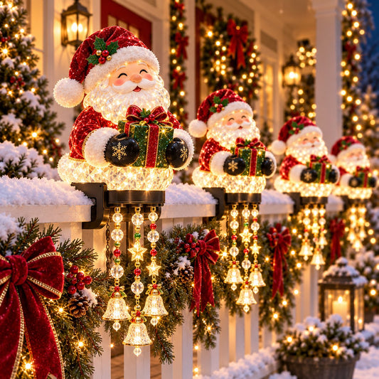 ⏳ Last Day 49% OFF –🎄Christmas Porch Railing Lights
