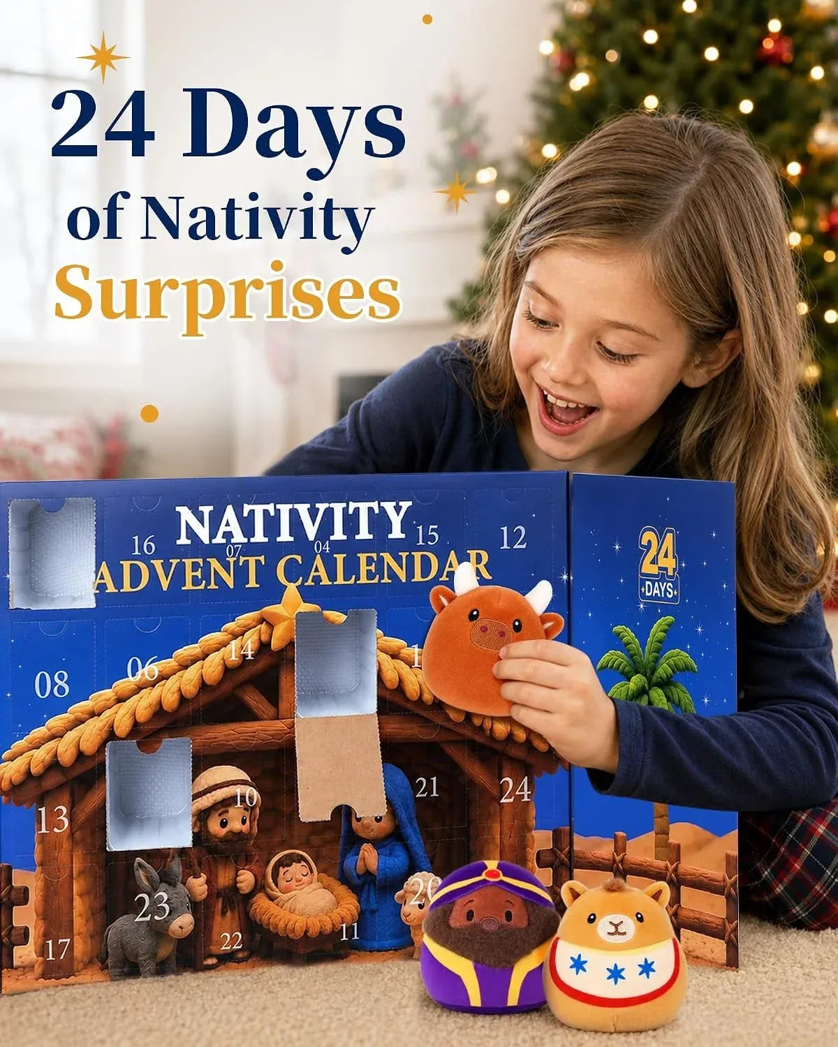 ⏳ Last Day 50% OFF-✝️🌟 Journey to Bethlehem™ — 24 Days of the Nativity Advent Calendar🙏