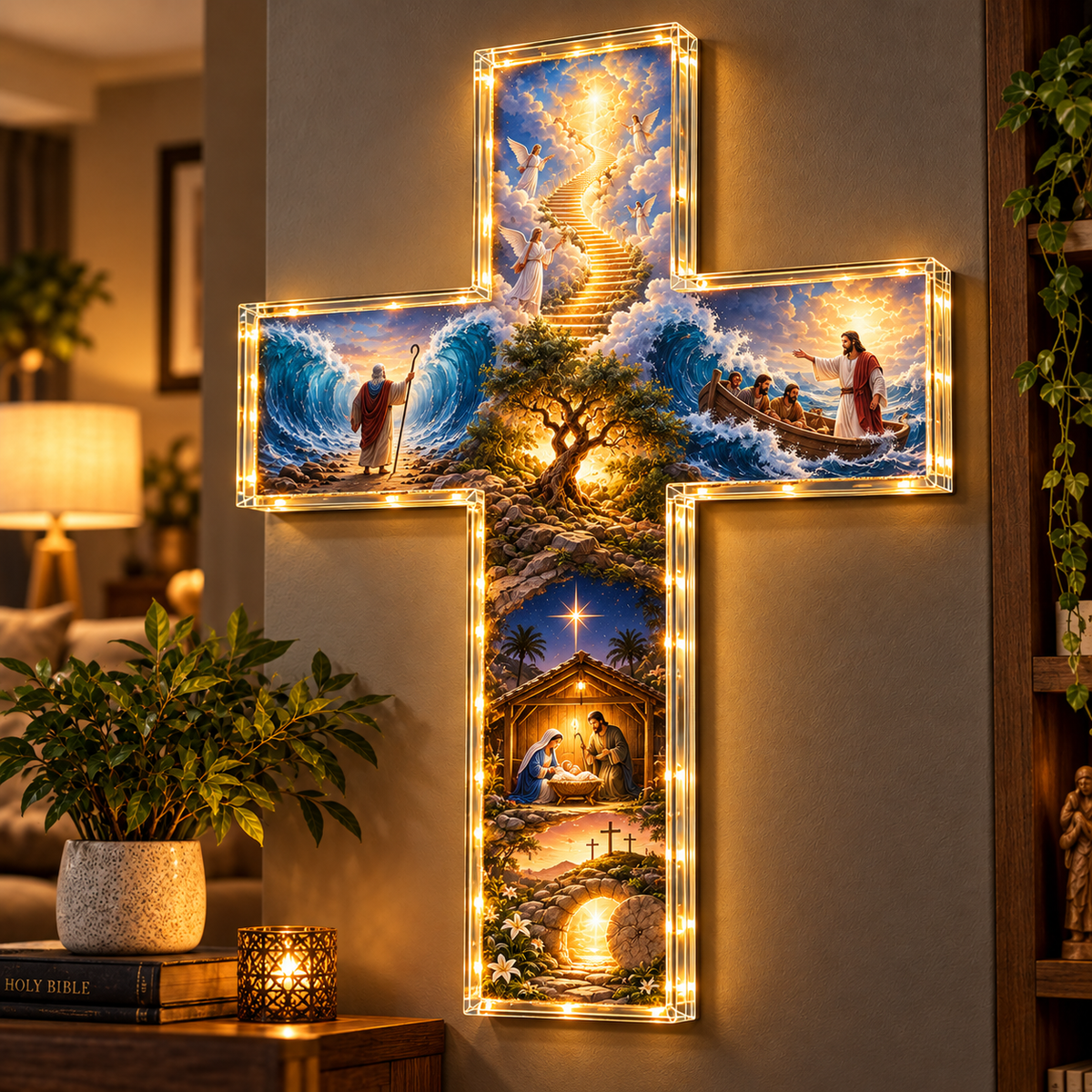 ✝️The Miracles of Faith™ Collection — Decorative Wall-Hanging Crosses Featuring Biblical Stories