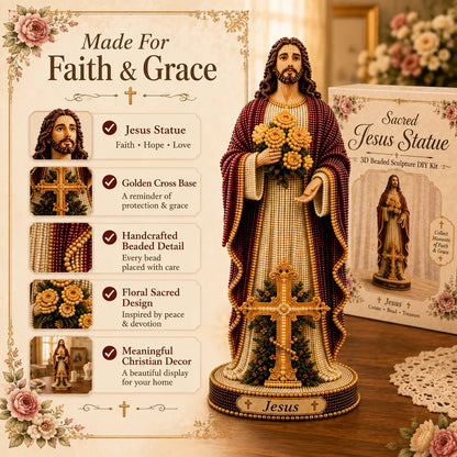 🔥LAST DAY 49% OFF✝️ DIY Sacred Jesus Crystal Bead Art Kit