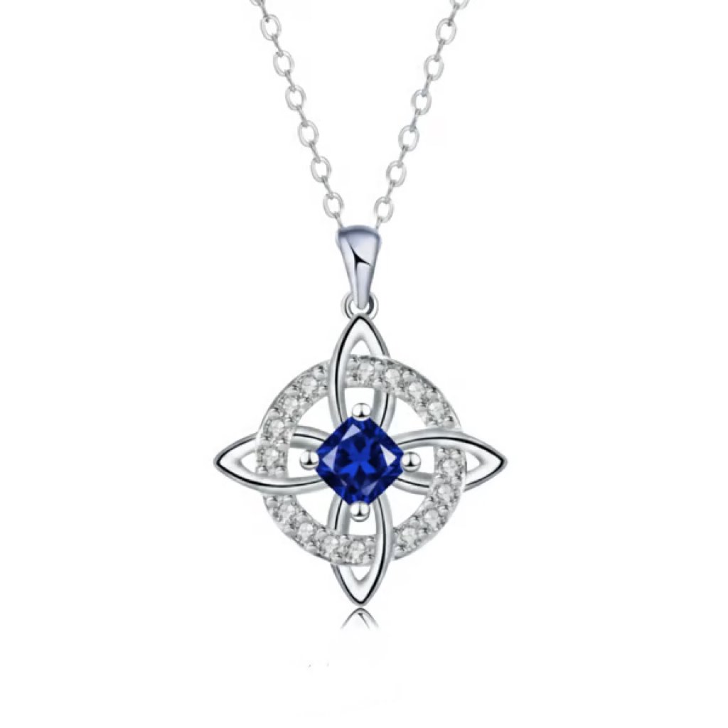 Mystical Birthstone Witches Knot Necklace – Natural Crystal🔮💞Protect Your Loved Ones