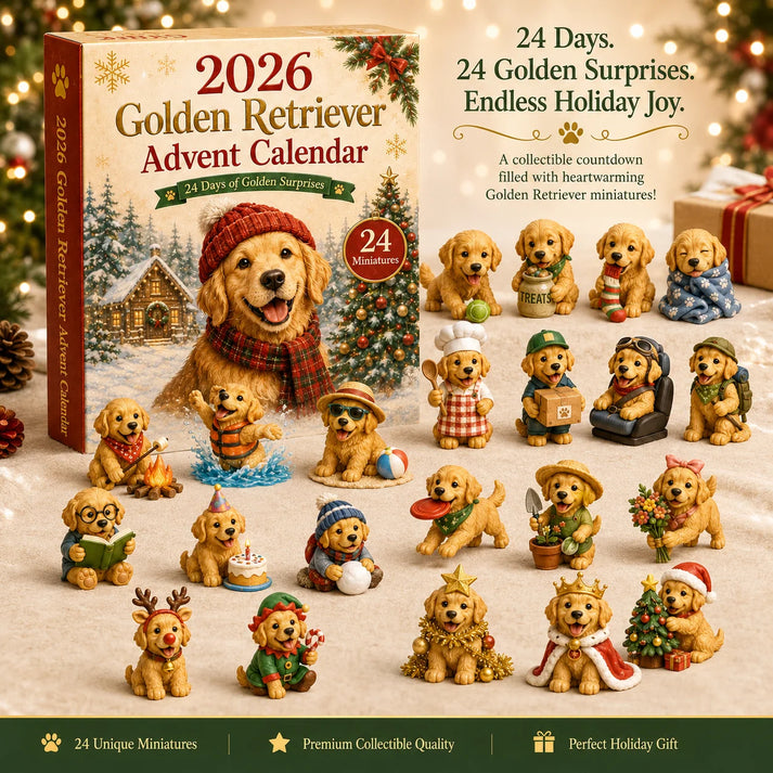 🔥last Day 49%-🐕🎄2026 Golden Retriever Advent Calendar