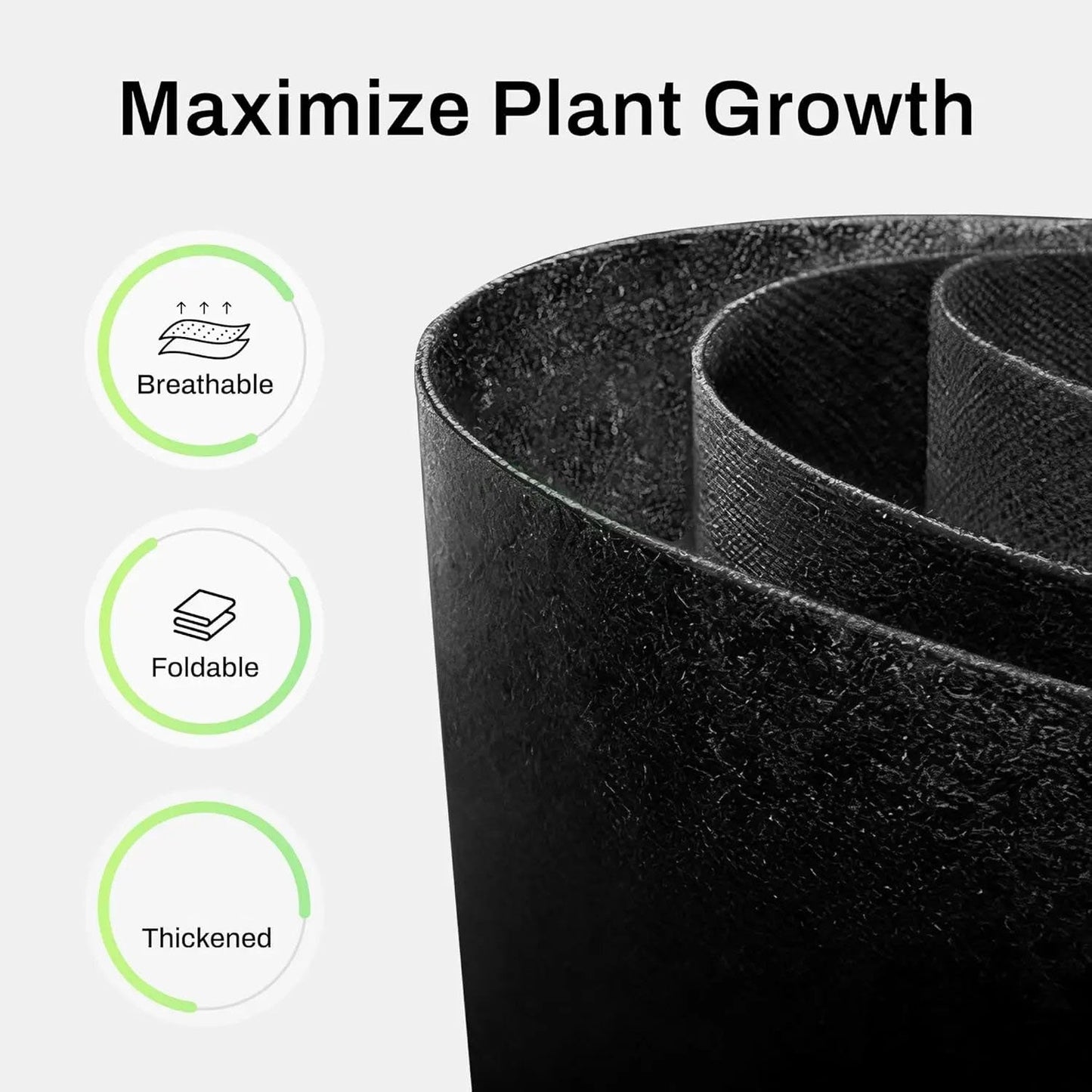 🌱 5-Pack 5 Gallon Grow Bags – Heavy Duty Aeration Fabric Pots with Handles for Vegetables, Flowers & Fruits