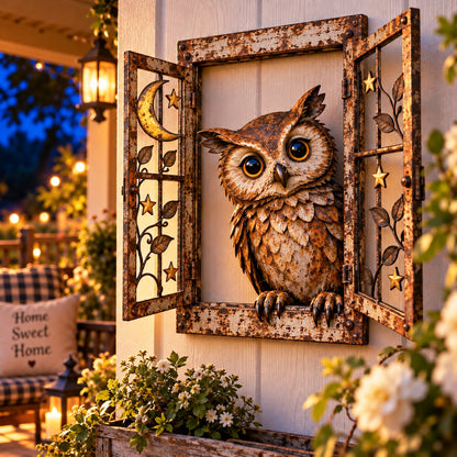 ✨ Last Day 49% OFF🐮Handcrafted Wrought-Iron "Peeking" Animal Window