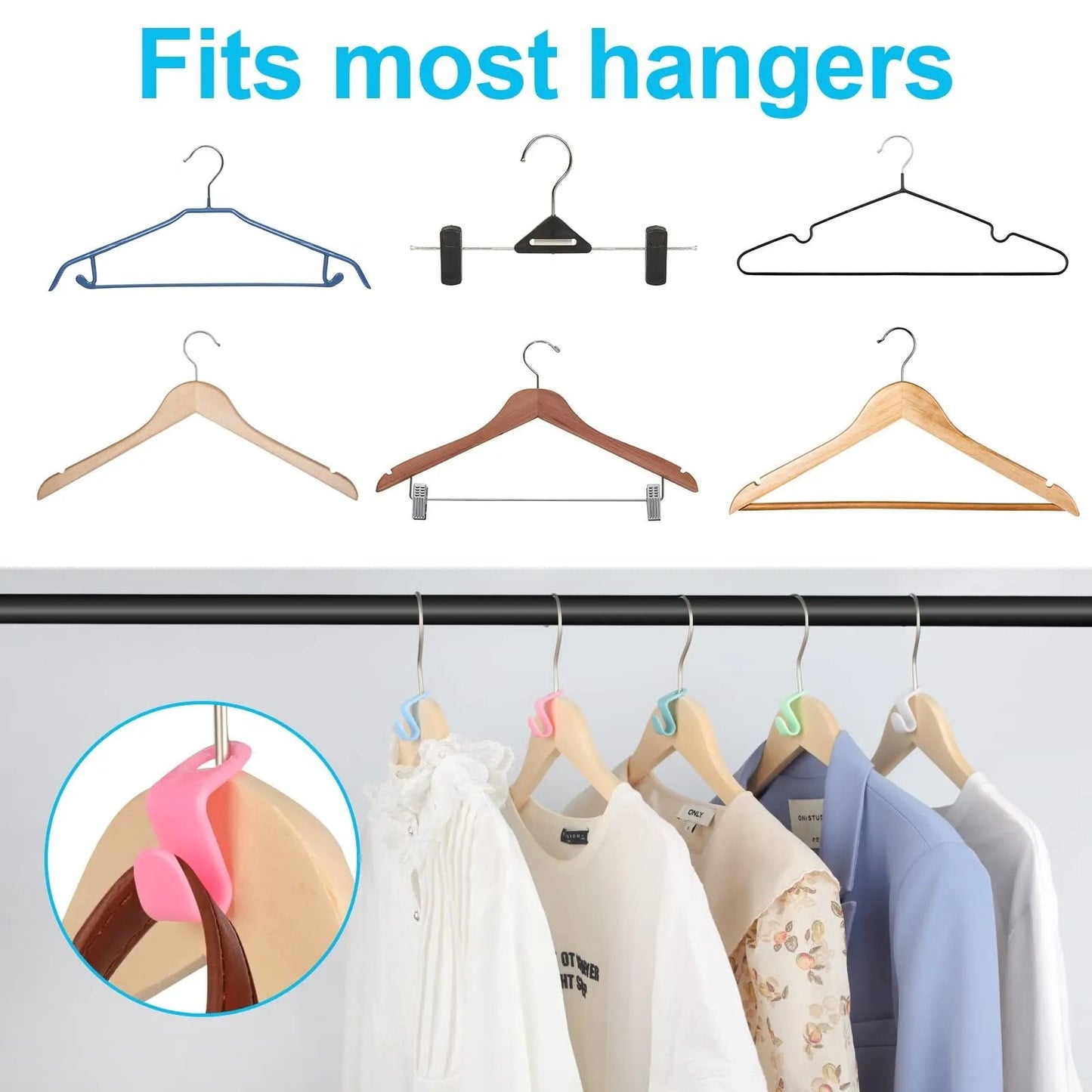 ✨Day Sale 49% OFF✨Space Saving Hangers Connector Hooks