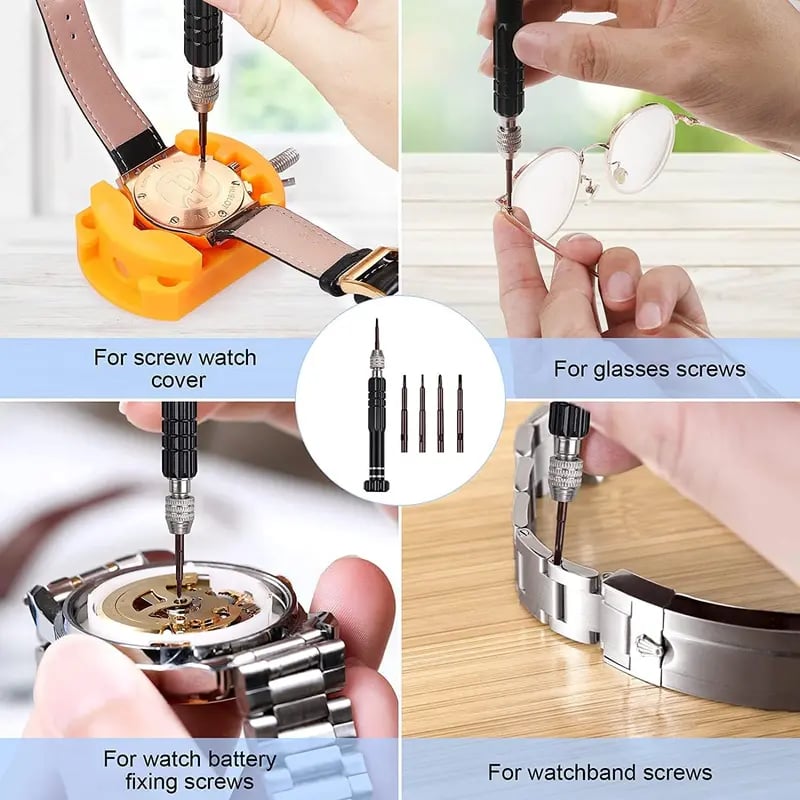 ⌚ All in One Watch Battery Replacement Kit Professional Repair Tool Set Easy DIY Fix