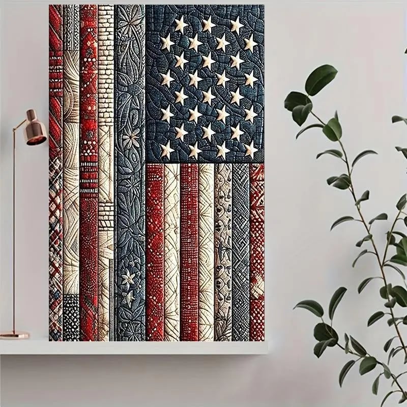 🇺🇸💎American Flag 5D Diamond Painting Kit - Quilt Pattern DIY Wall Decor