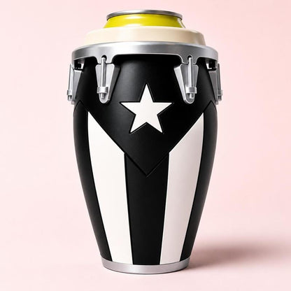Conga-Style Can Holder – Celebrate Caribbean Pride, One Sip at a Time