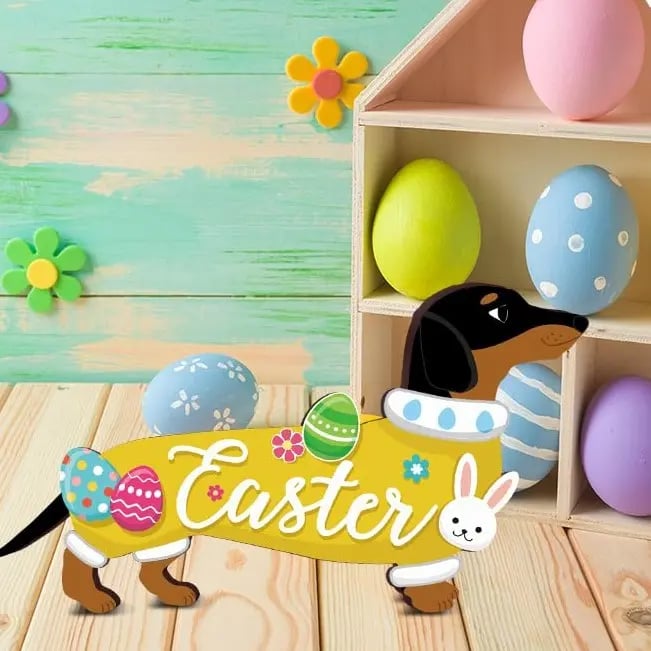 Hot Sale🔥Cute Animals Sign Easter Gift Cat Wooden Sign Desk Decor