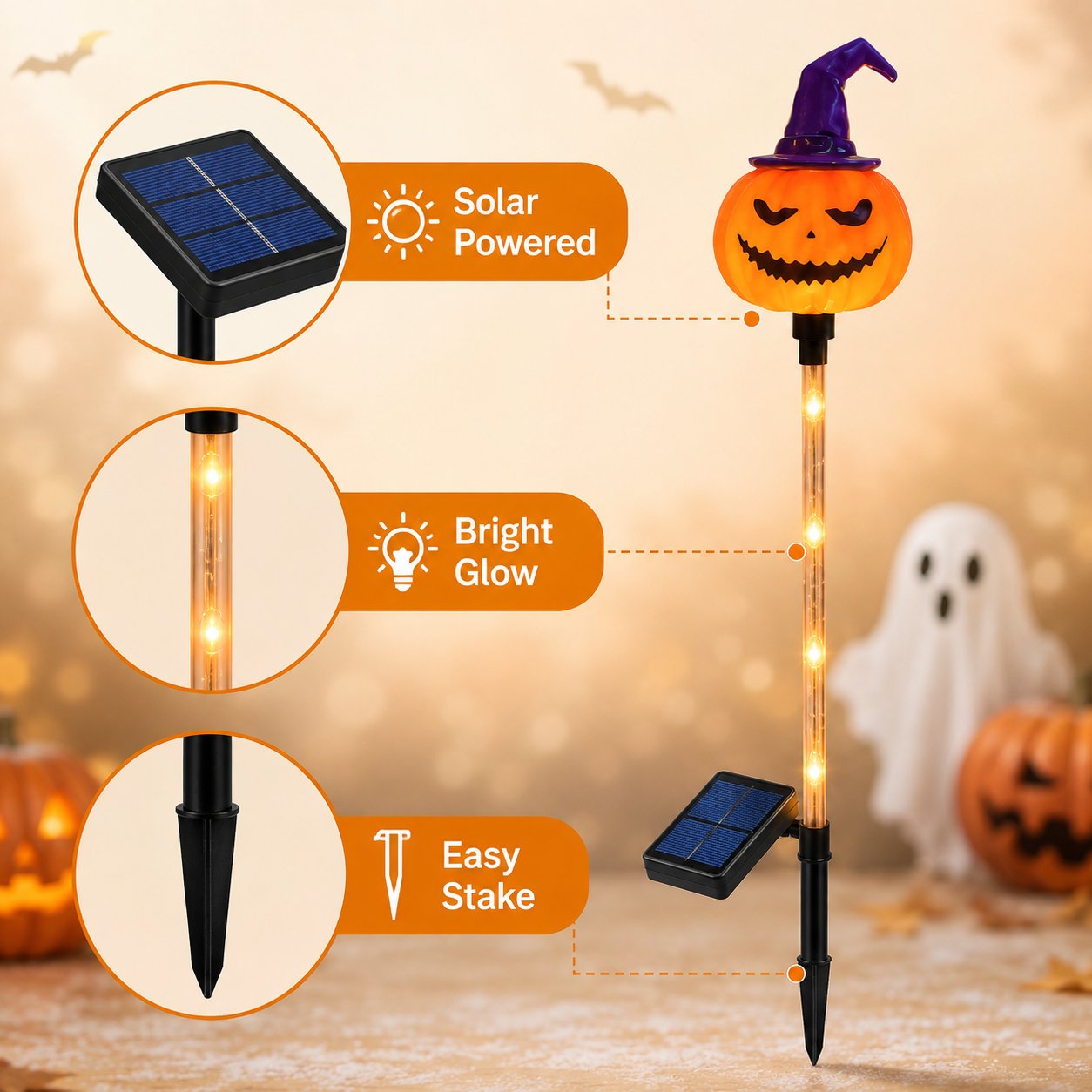 🎃 Halloween Sale 60% OFF – Solar Pumpkin, Ghost & Skull Pathway Lights