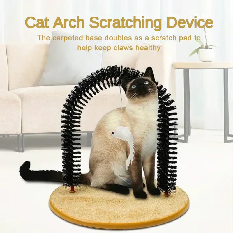 🔥 Hot Selling 50% OFF – Cat Self-Grooming Arch Scratcher & Massager