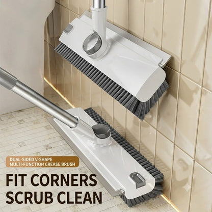 3-in-1 Adjustable Floor Scrub Brush – 360° Rotating Cleaning Tool(Free Shipping)