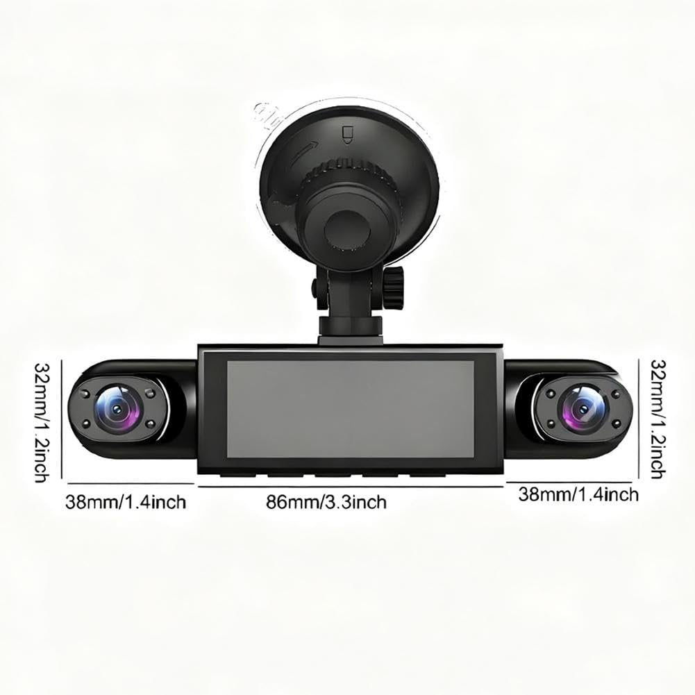 🚨[Best Seller] Stop Driving Blind! 4-Way Simultaneous Recording Dash Cam - 360° Full Coverage