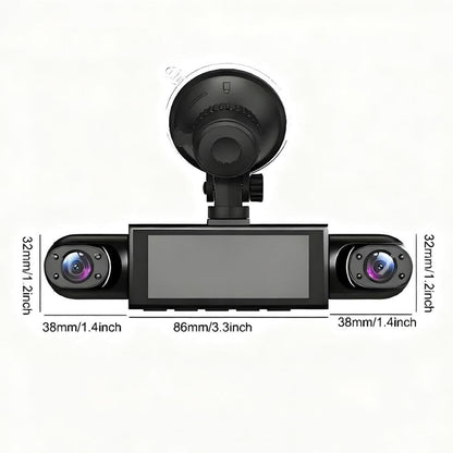 🚨[Best Seller] Stop Driving Blind! 4-Way Simultaneous Recording Dash Cam - 360° Full Coverage