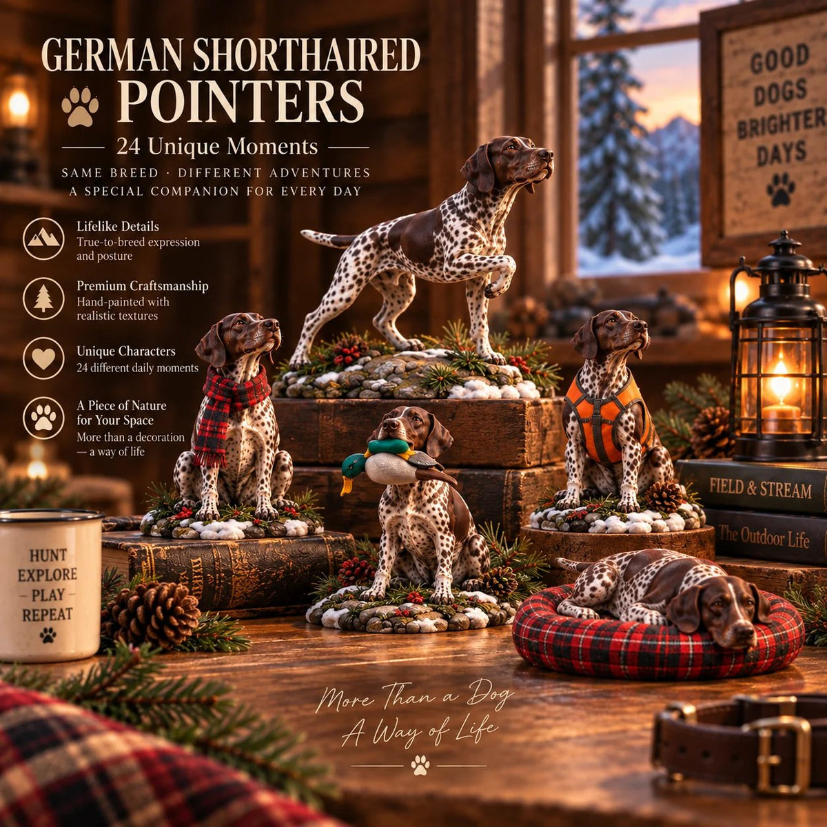🐾 German Shorthaired Pointer Advent Calendar – 24-Day Advent Calendar