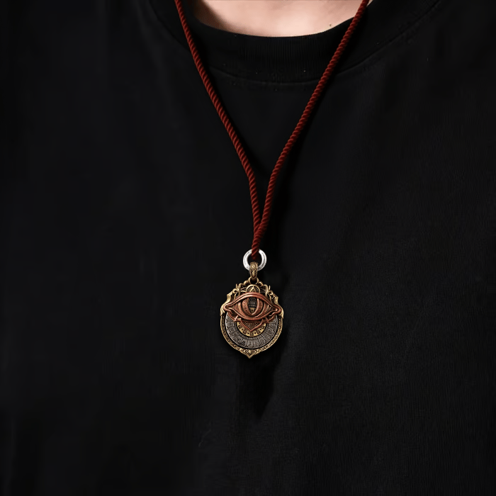 🔮 Handcrafted Tarot Eye Pendant – A Symbol of Intuition & Insight