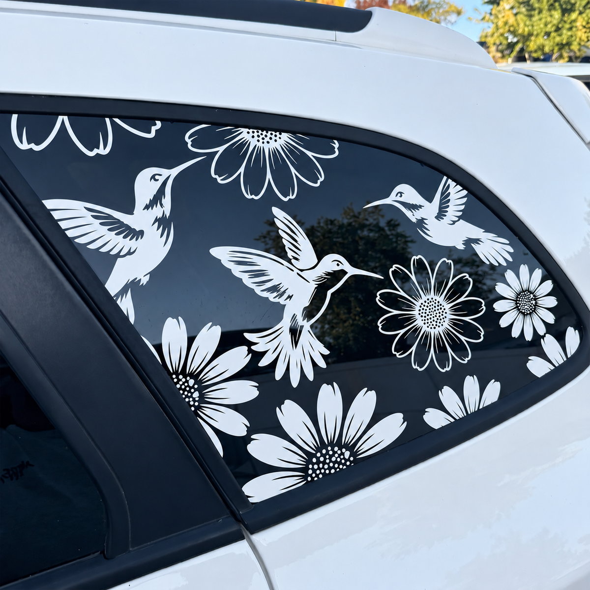 🔥Last Day 50% OFF-🐦🌻Hummingbird and sunflower car decal