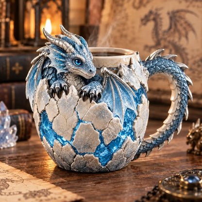 🐉 Dragonbound RealmsTM Sculpted Dragon Mug Collection | 6 Fantasy Realm Designs with Raised 3D Dragon Details ☕