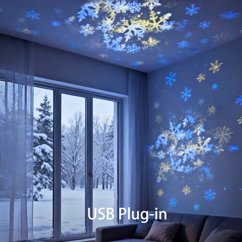 Multi-Themes Dynamic Rotating Ocean Projection Night Light