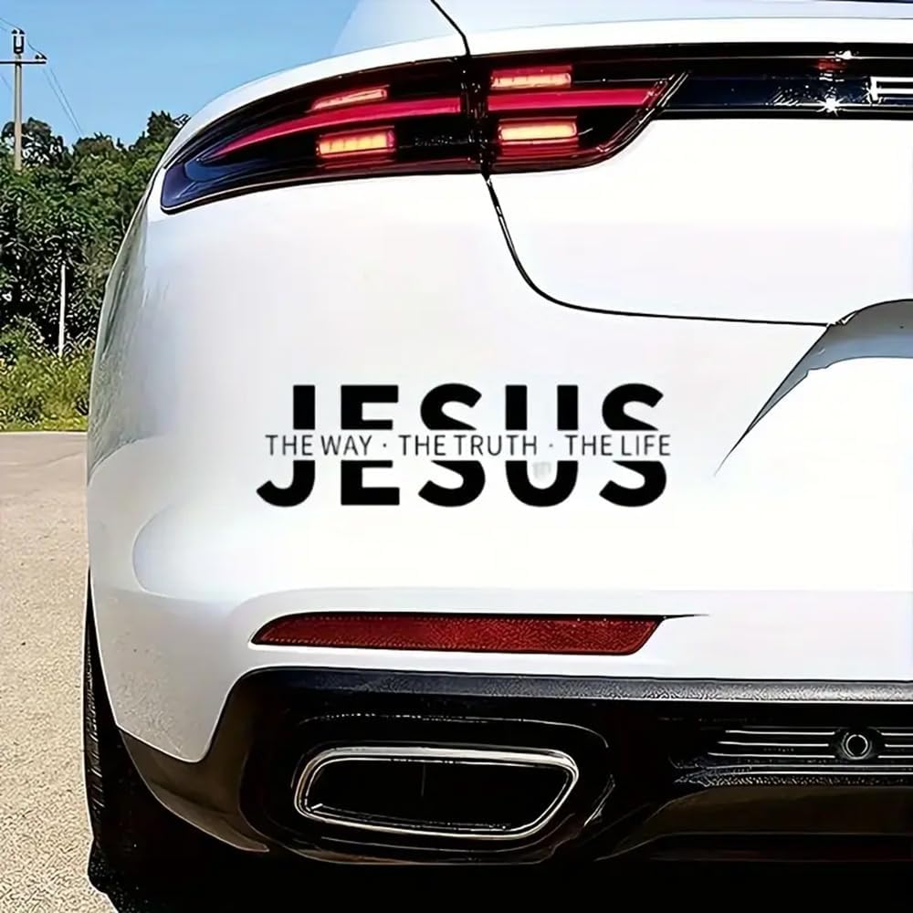 🔥Last Day 49% OFF✝️Jesus The Way The Truth The Life Christian Vinyl Bumper Sticker