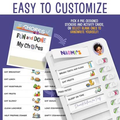 🔥Last Day 50% OFF - 👦FUN and DONE Kids Magnetic Chore Chart 🎯
