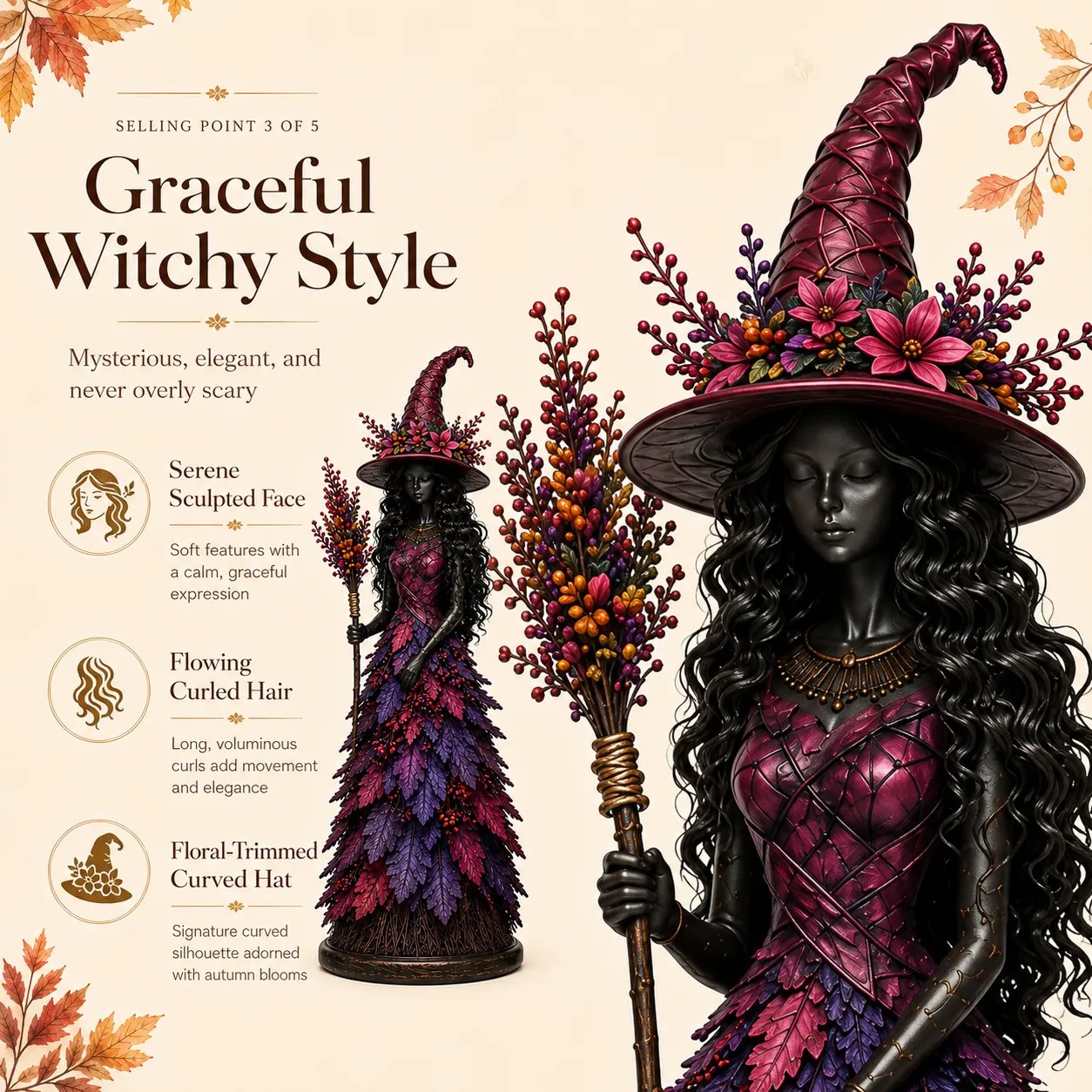 🧙New Arrivals 49% OFF-2026 Enchanted Autumn Witch Figurine