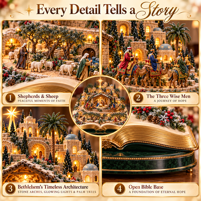 🔥 Last Day 50% OFF-✝️Animated Biblical-Themed Bethlehem Town Scene