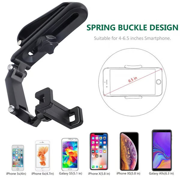 🔥2026 New 1080° Multi-function Sun Visor Universal 360 Degree Rotating Phone Holder Suitable for Any Scene Car Holder