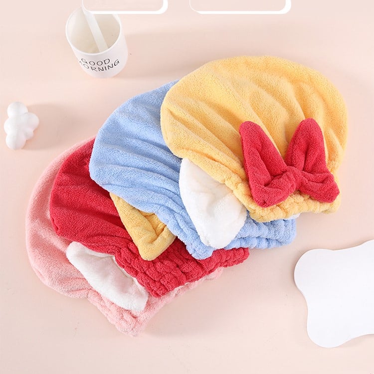 💧 Quick-Dry Hair Towel Wrap – Ultra Absorbent & Lightweight