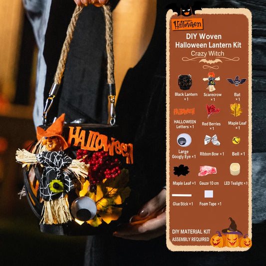 🔥HOT SALE🔥🎃DIY Light-Up Halloween Trick-or-Treat Basket Kit👻 Let Kids Create the Basket They’ll Proudly Carry on Halloween Night! ✨