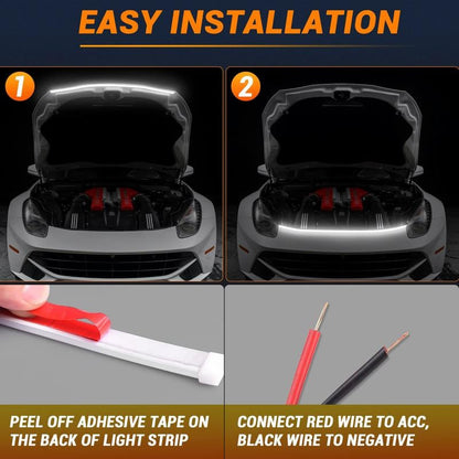 🔥HOT SALE 49% OFF🔥🚗High Brightness Automotive Hood Gap LED Strip - Ambient Lighting Package
