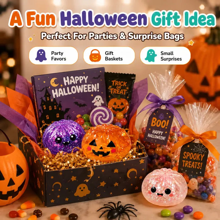 Five collectible Halloween mystery dumpling styles