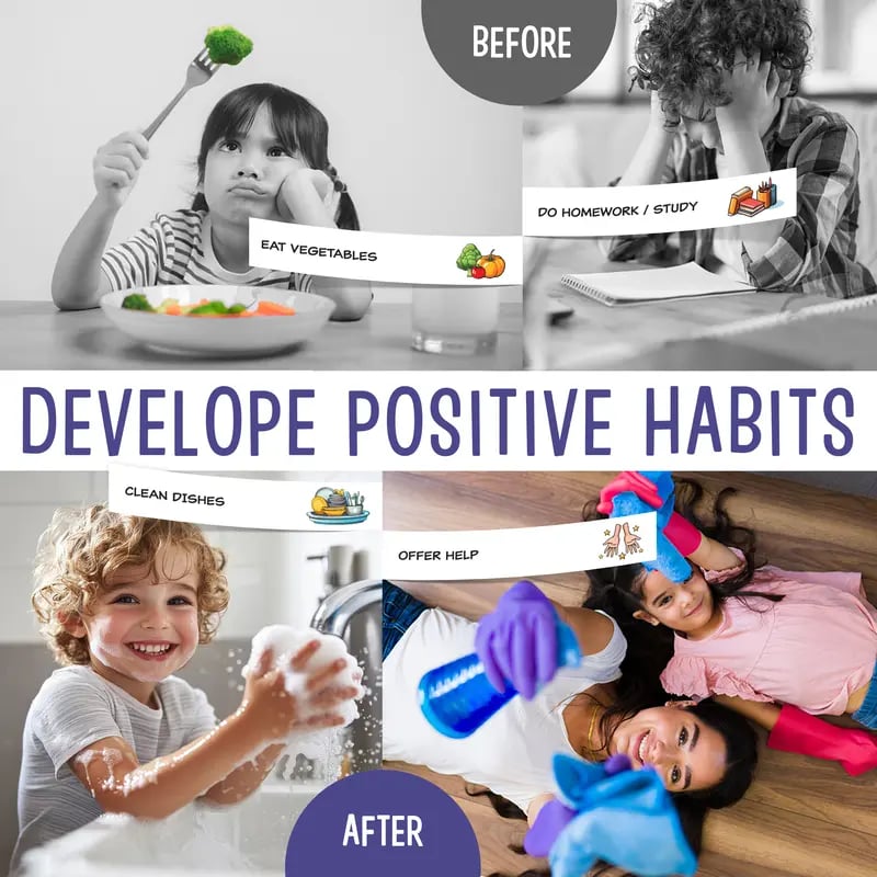 🔥Last Day 50% OFF - 👦FUN and DONE Kids Magnetic Chore Chart 🎯
