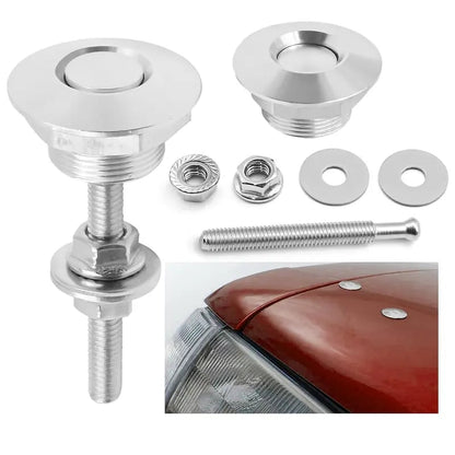 🔒 4PCS Universal Quick Release Latches – Aluminum Push Button for Car & DIY