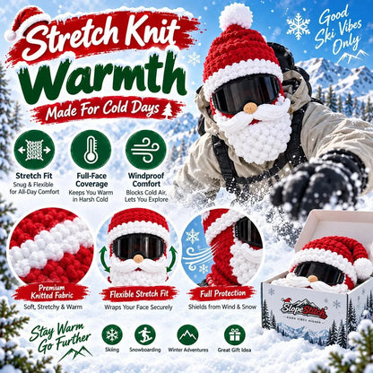 🎄 3D Christmas Knit Ski Mask | 3 Festive Character Styles for Winter Fun ❄️