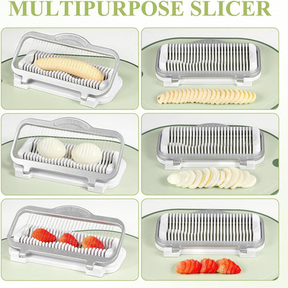 🏡🔥Multi-Purpose Egg & Banana Slicer – Larger Size Kitchen Cutter Tool