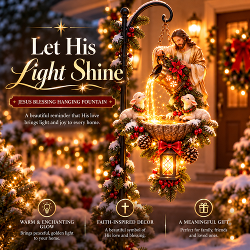 🔥Last Day 50% OFF-✝️✨ Jesus Blessing Hanging Fountain