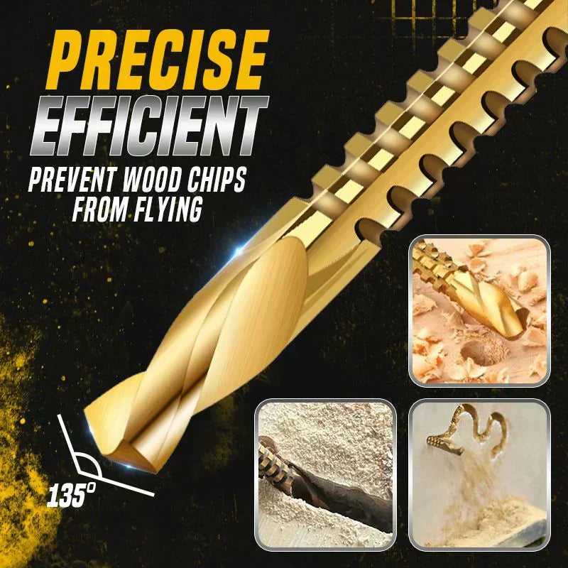 ⏳ Last Day 50% OFF –⚙️ Twist Drill Bit Set – High-Speed Steel, Titanium-Coated & Multi-Material Ready 🧰