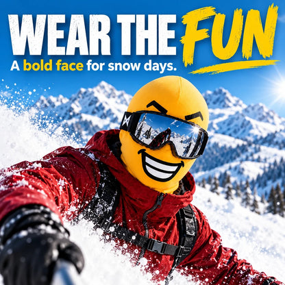 ⏳ Last Day 50% OFF-😎 Funny Face Ski Mask | Yellow Expression Balaclava