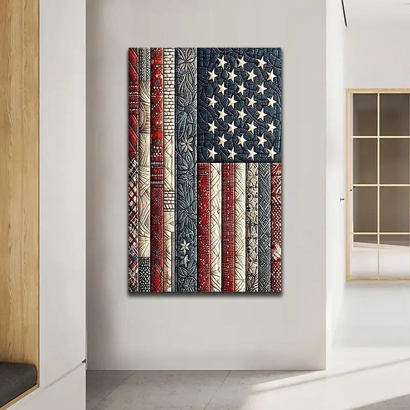 🇺🇸💎American Flag 5D Diamond Painting Kit - Quilt Pattern DIY Wall Decor
