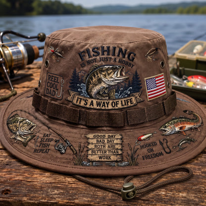 Last Day Promo: 49% OFF🎣Fishing Is a Way of Life Boonie Hat