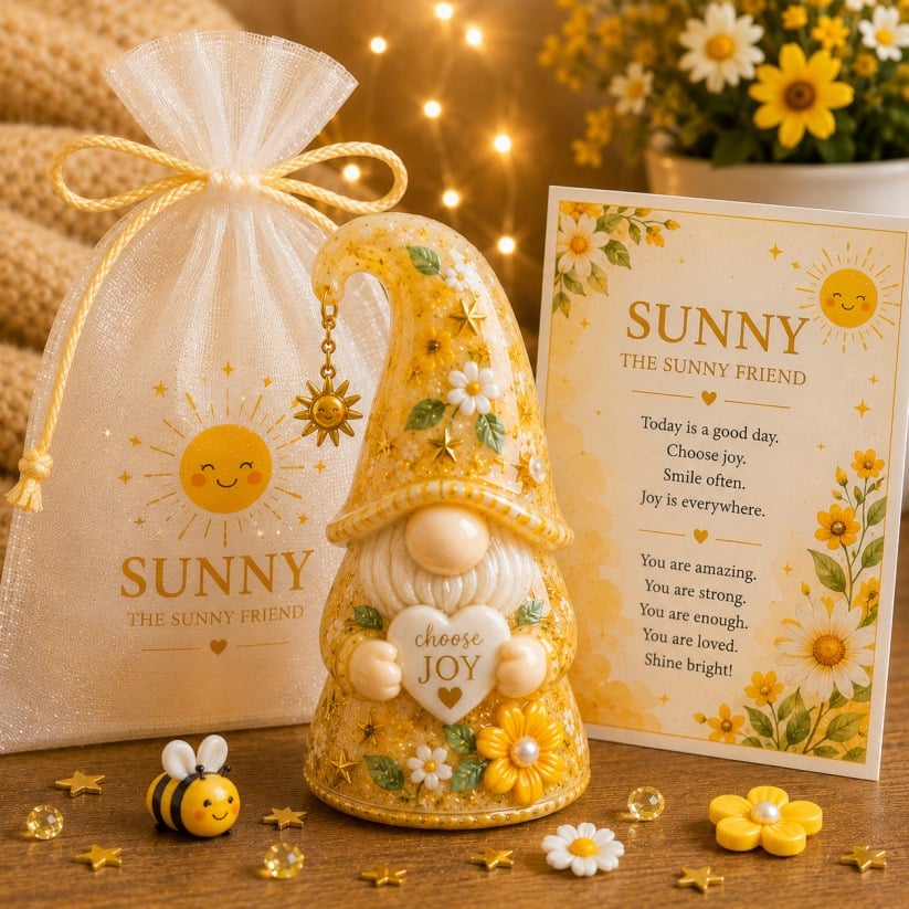 🔥Last Day Buy 3 Get 1 Free🌟Emotional Support Encouragement Gnome Set