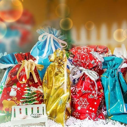 🎄Early Christmas Sale-48% OFF)Drawstring Christmas Gift Bags