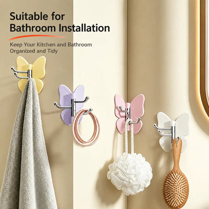 🦋 4 Pack Rotating Butterfly Hooks