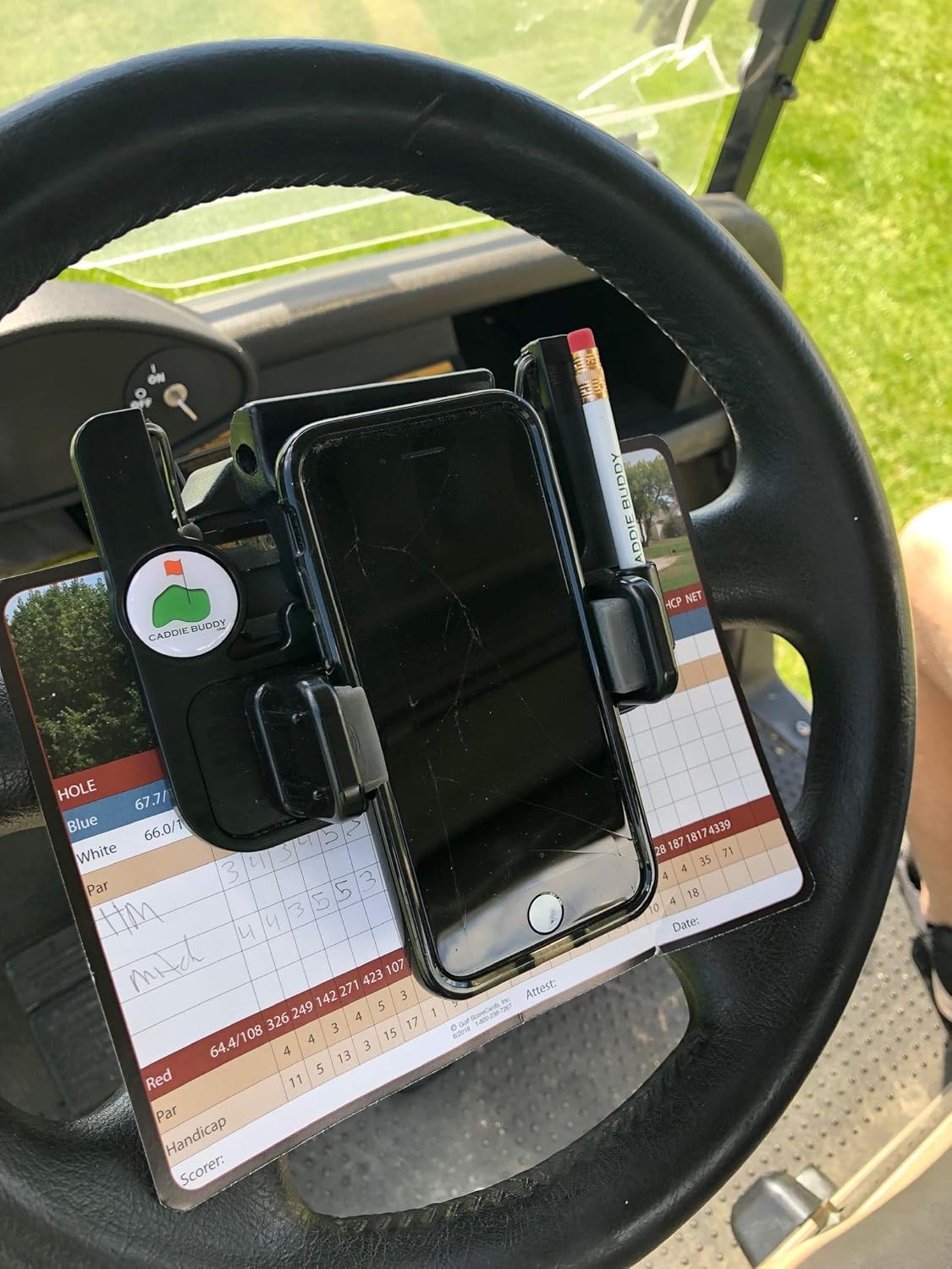 🔥Summer Hot Sale 49% OFF⛳ Hands-Free Golf Cart Steering Wheel Phone Holder