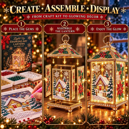 ⏳ Last Day 50% OFF-🌟DIY Light-Up Diamond Art Lantern